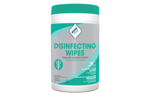 CFS Brands 33711 Wipes Plus Disinfecting Wipe 75 ct Canisters 6/CS