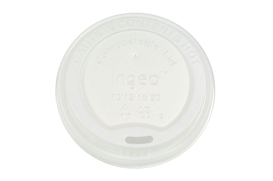 Primeware CHCL-1020 CPLA Hot Cup Lid 10-20 oz Compostable