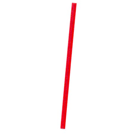 Bedford Industries 4ttr 4" x 3/16" Red Twist Tie Paper with Single Wire 2000/BX