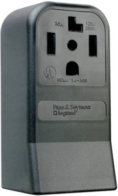 30A BLK MNT Dry Outlet