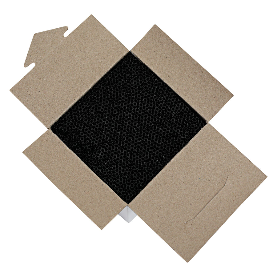 Empress ECK525BK Cocktail Straw / Stirrer Unwrapped 5.25" Black Boxed 10000/CS