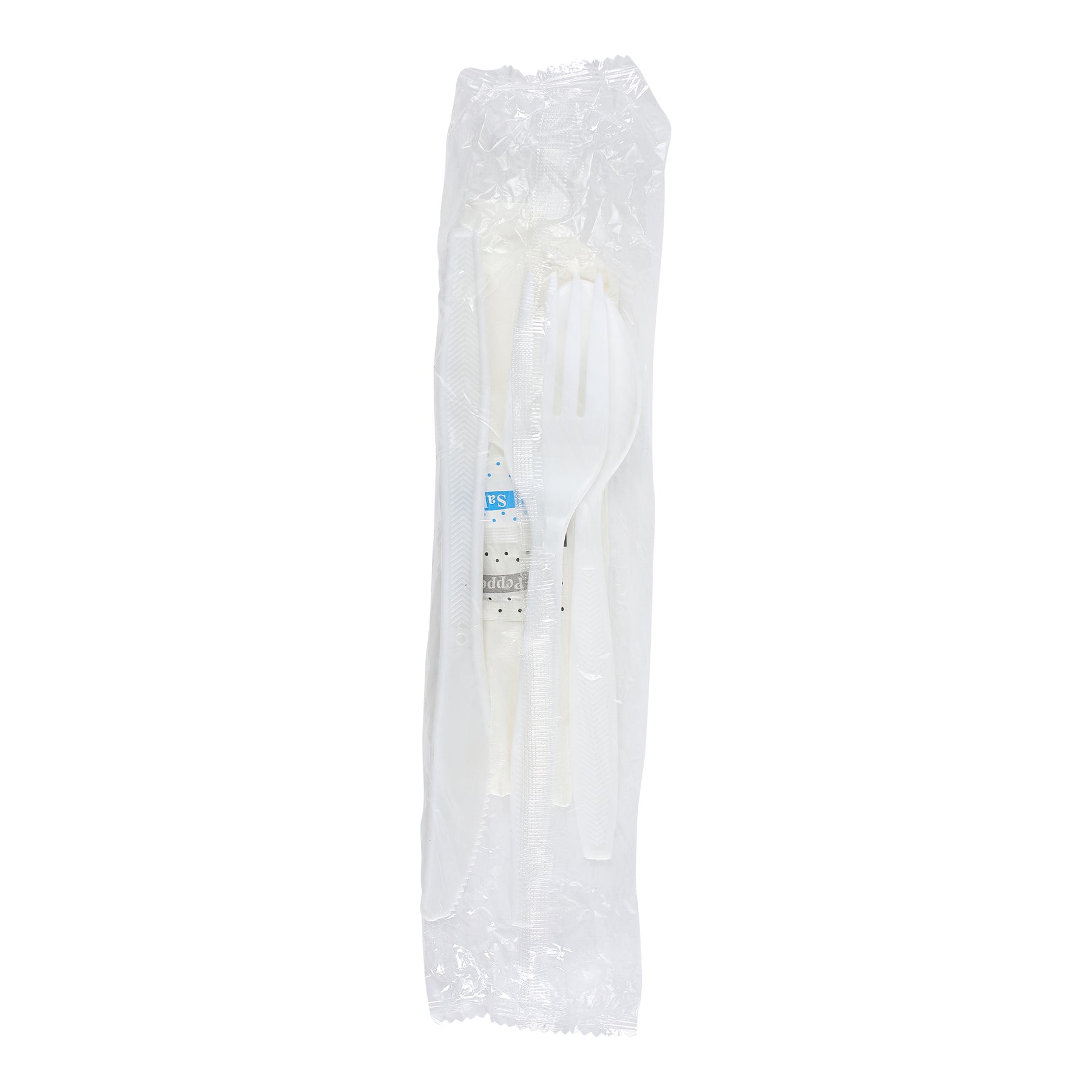Empress E187000 Heavy Weight Cutlery Kit PS White Fork/Teaspoon/Knife/S&P/Napkin 250/CS
