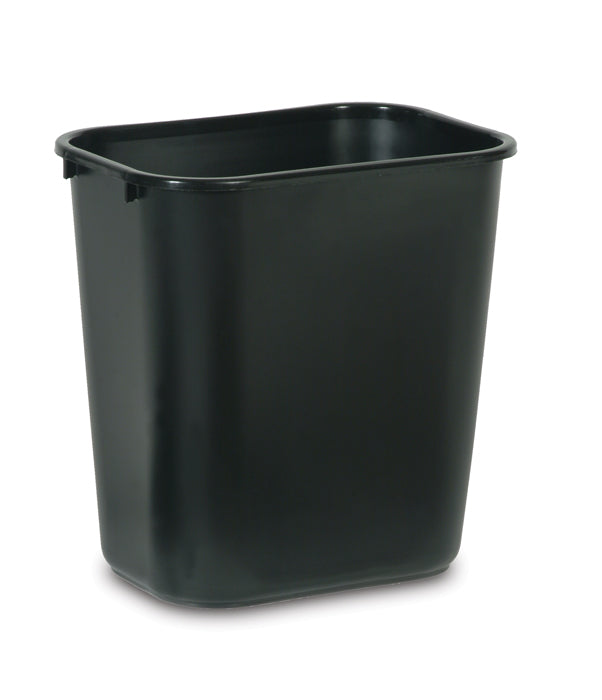 Rubbermaid FG295600BLA-EA Medium Wastebasket Black 28 Quart / 26.5 Liter