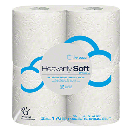Sofidel 410233 Heavenly Soft Bath Tissue 2 ply 4" x 4" 176 Sheet 96/PK