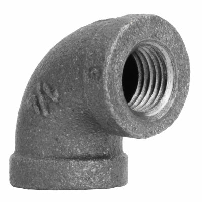 1/4" BLK 90 DEG Elbow