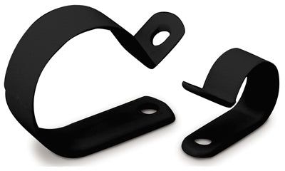 12PK 1/2"BLK Plas Clamp