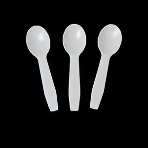 Amercareroyal RTS3000 Polystyrene Taster Spoon White 3" 3000/CS