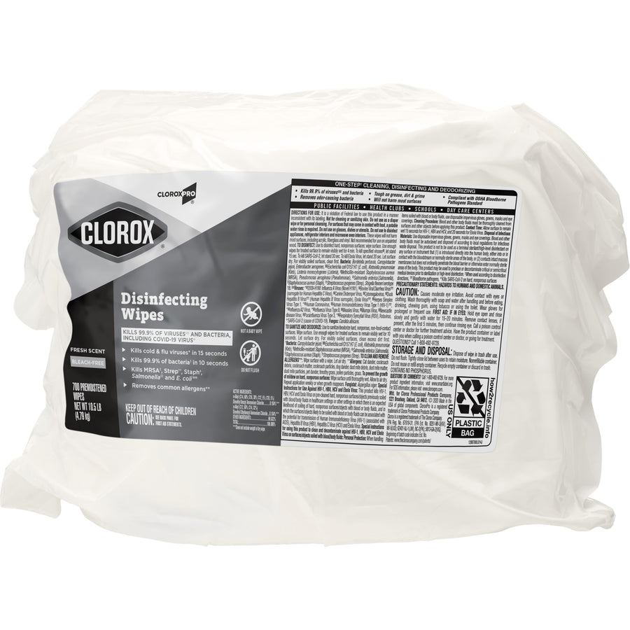 Clorox 31428 CloroxPro Clorox Disinfecting Wipes 700 Count, Fresh Scent 2/CS