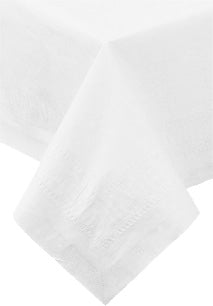 Hoffmaster 210130 Cellutex 3-Ply Greek Key Tablecover White 54" X 108" 25/CS