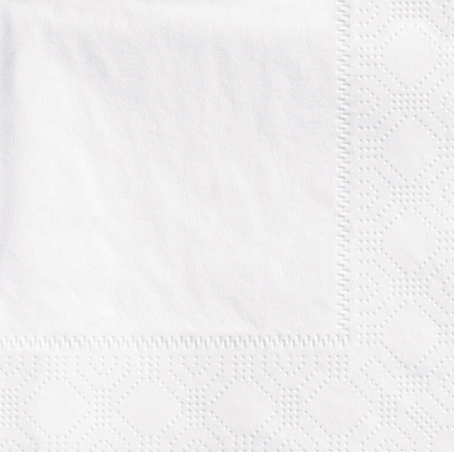Hoffmaster 180330 9.5" X 9.5" White Beverage Napkin 2-Ply 1/4 Fold Regal Emboss 3000/CS