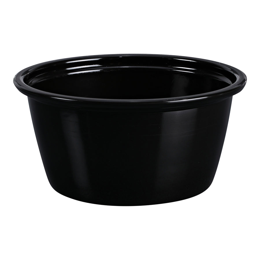 Empress EPC200B Plastic Portion Cup 2 oz, Black 2500/CS