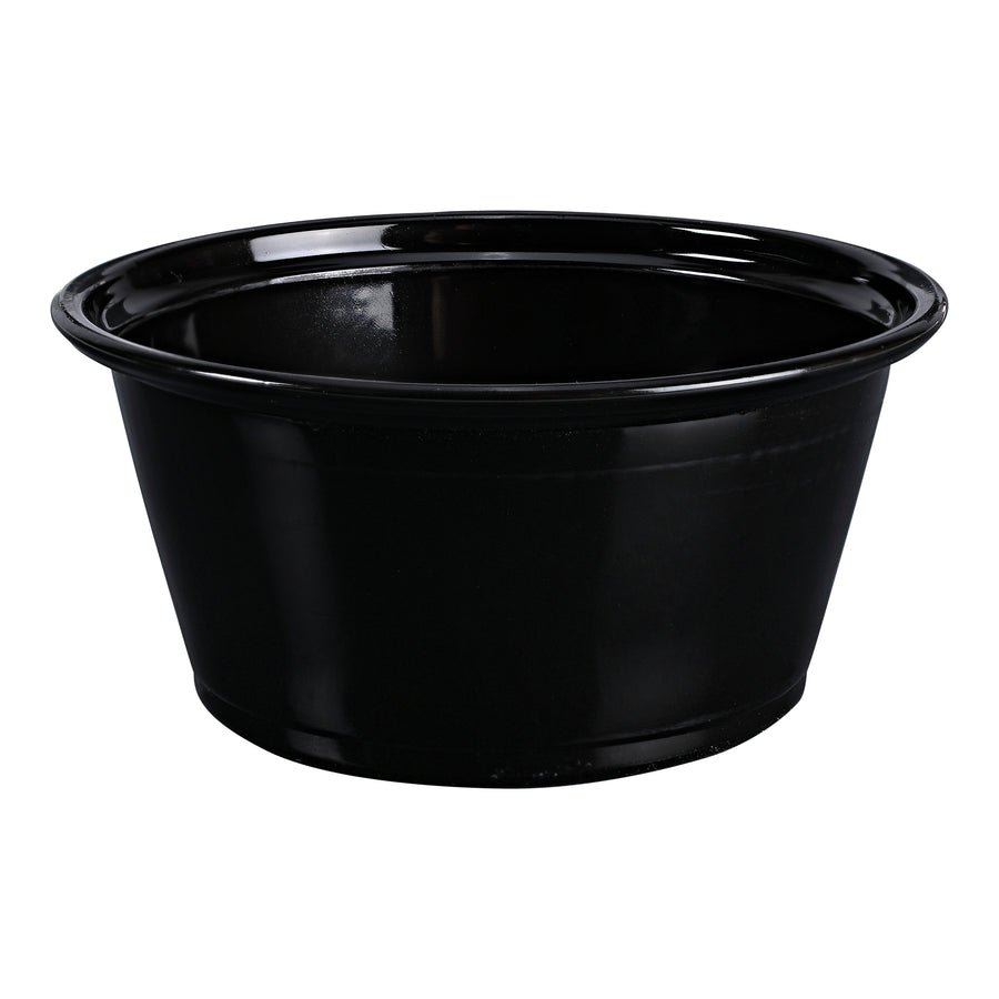 Empress EPC325B Plastic Portion Cup 3.25oz Black 2500/CS