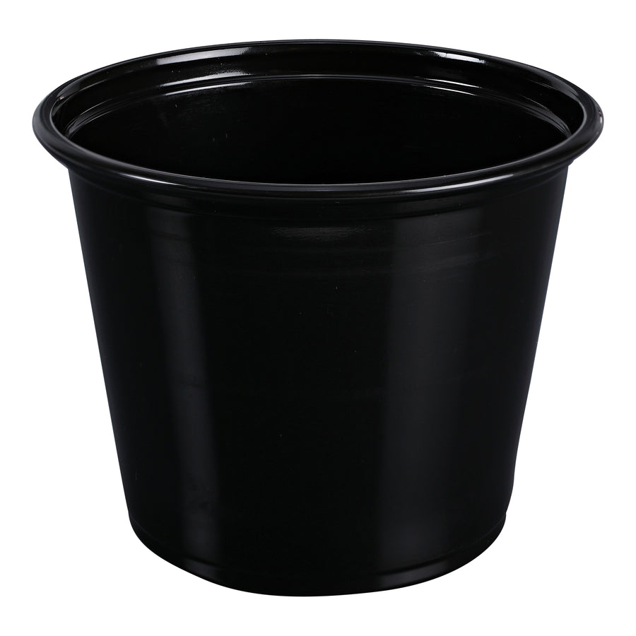 Empress EPC550B Plastic Portion Cup 5.5oz Black 2500/CS