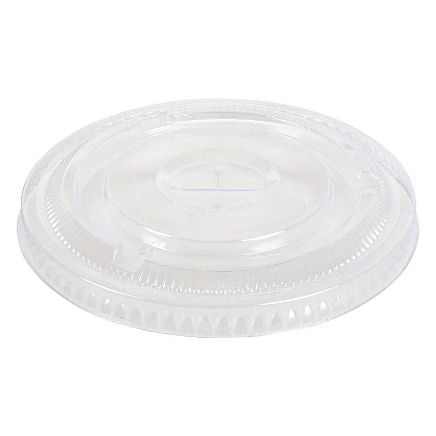 Empress EPETFL12S Flat Straw Slot Lid Fits 12oz Squat - 24oz PET Cups 1000/CS