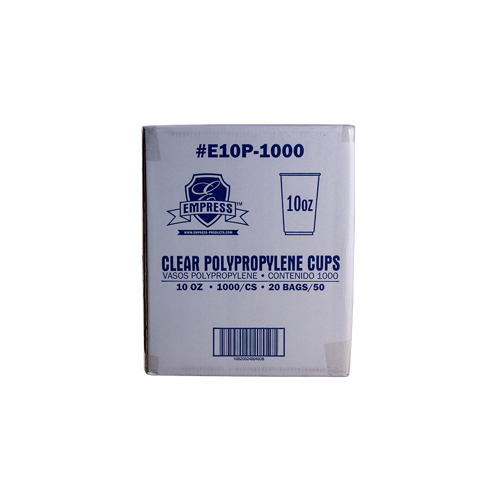 Empress E10P-1000 Polypro Cup 10oz Clear 1000/CS