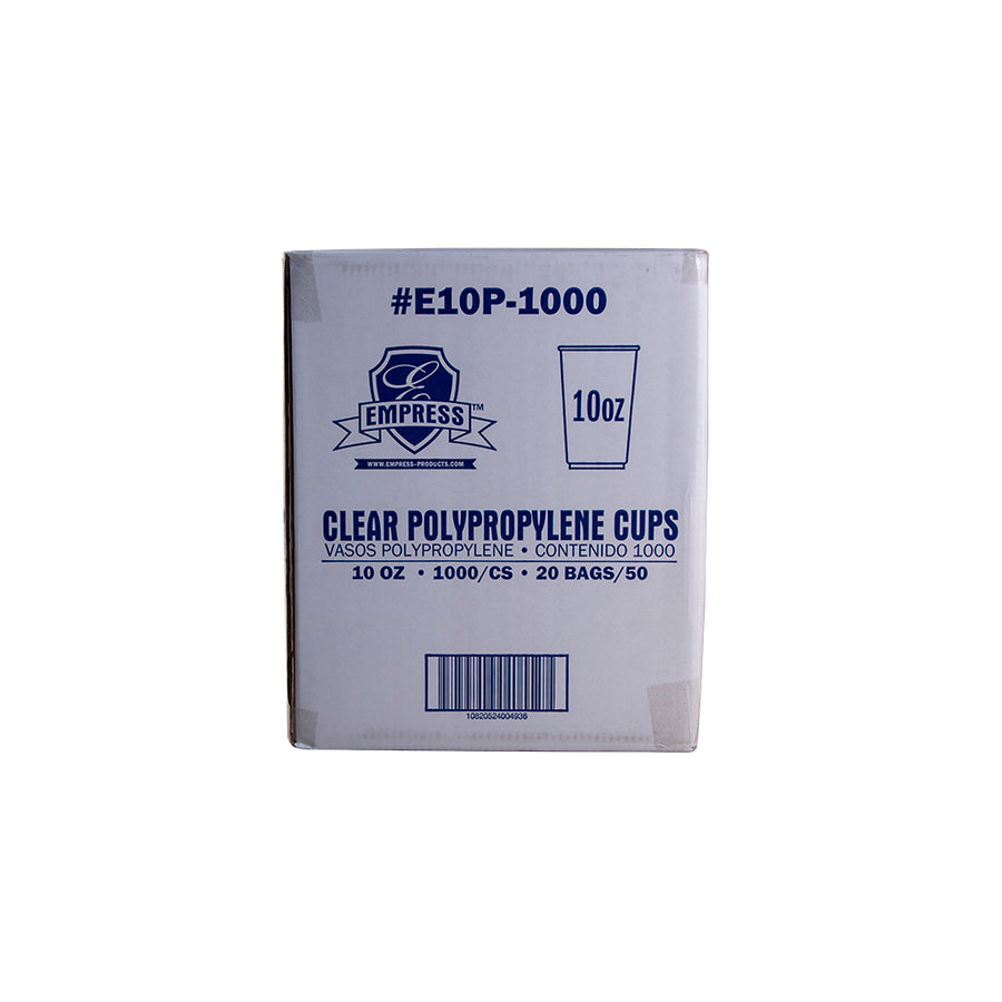 Empress E10P-1000 Polypro Cup 10oz Clear 1000/CS
