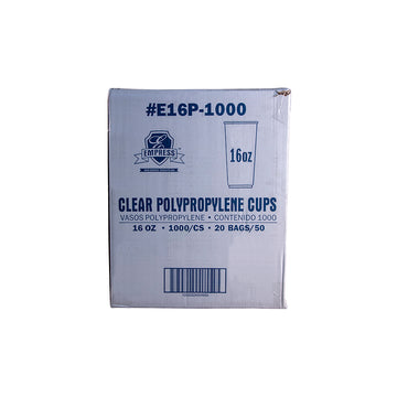 Empress E16P-1000 Polypro Cup 16oz Clear 1000/CS