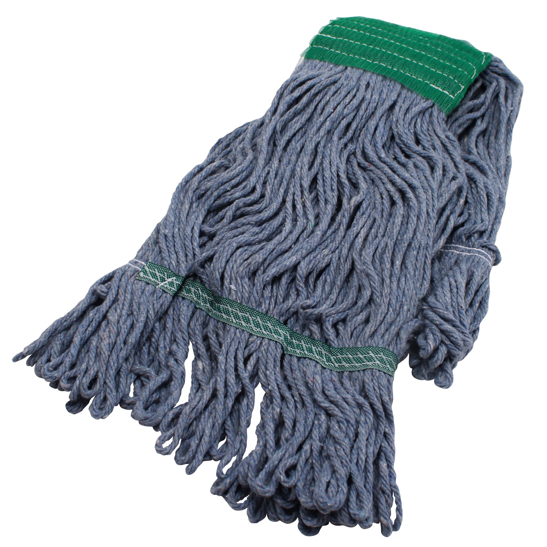 Performance Plus P28312 Blue Blended Loopend Mop Med Wide Band Green Mesh 12/CS