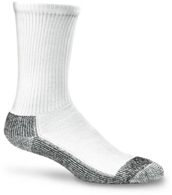 LG WHT DBL Sole Sock