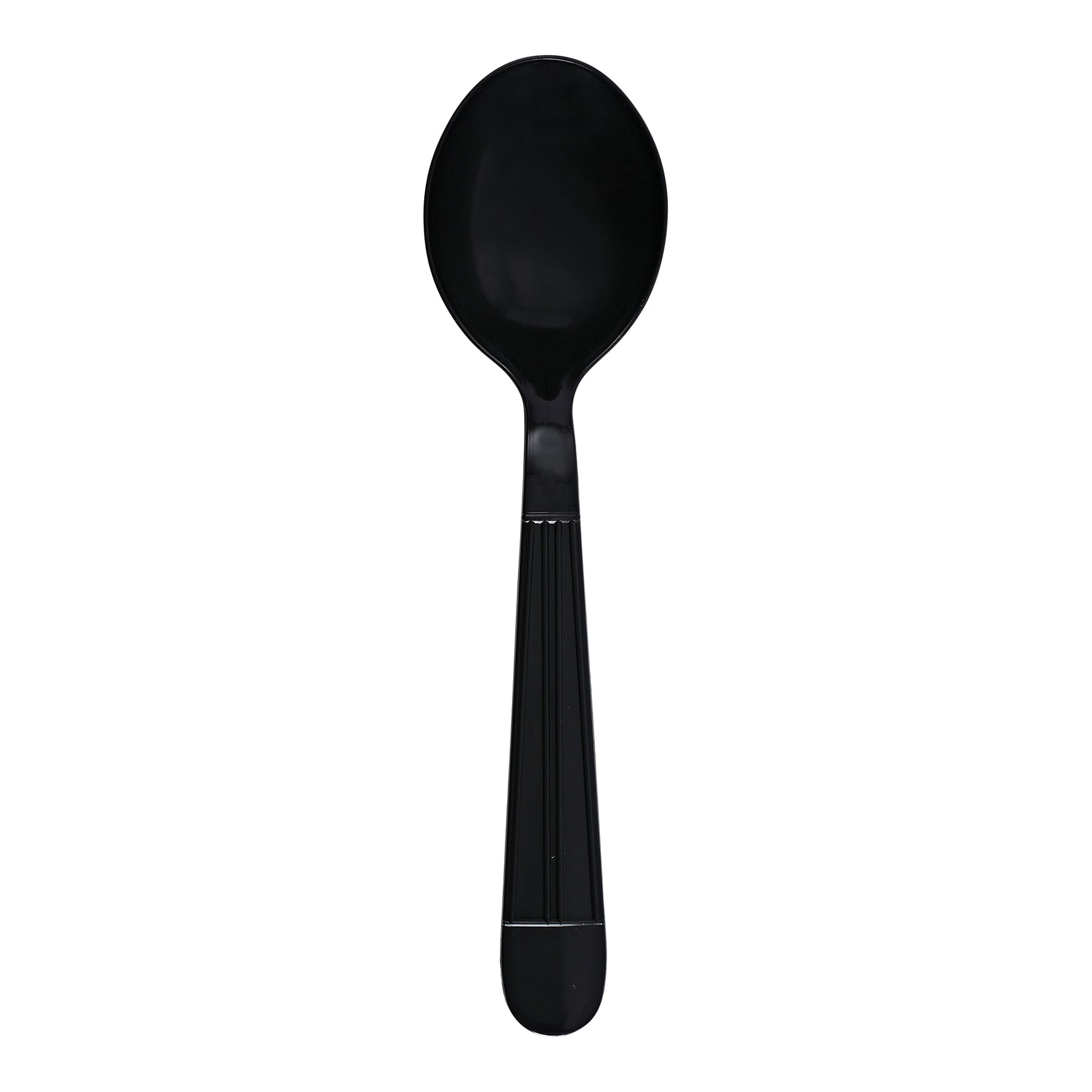 Empress E189004 Heavy Weight Soupspoon Polypro Black Wrapped Dense Pack 1000/CS