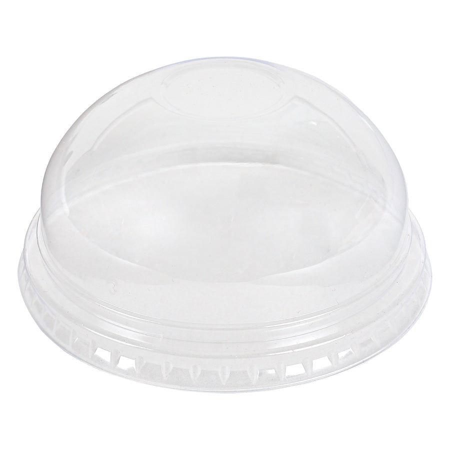 Empress EPETDL12T Dome Lid w/ No Hole Fits 9oz Squat & 12oz Tall PET Cups 1000/CS