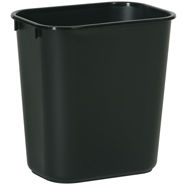 Rubbermaid FG295500BLA-EA Small Wastebasket Black, 13 Quart / 12.3 Liter