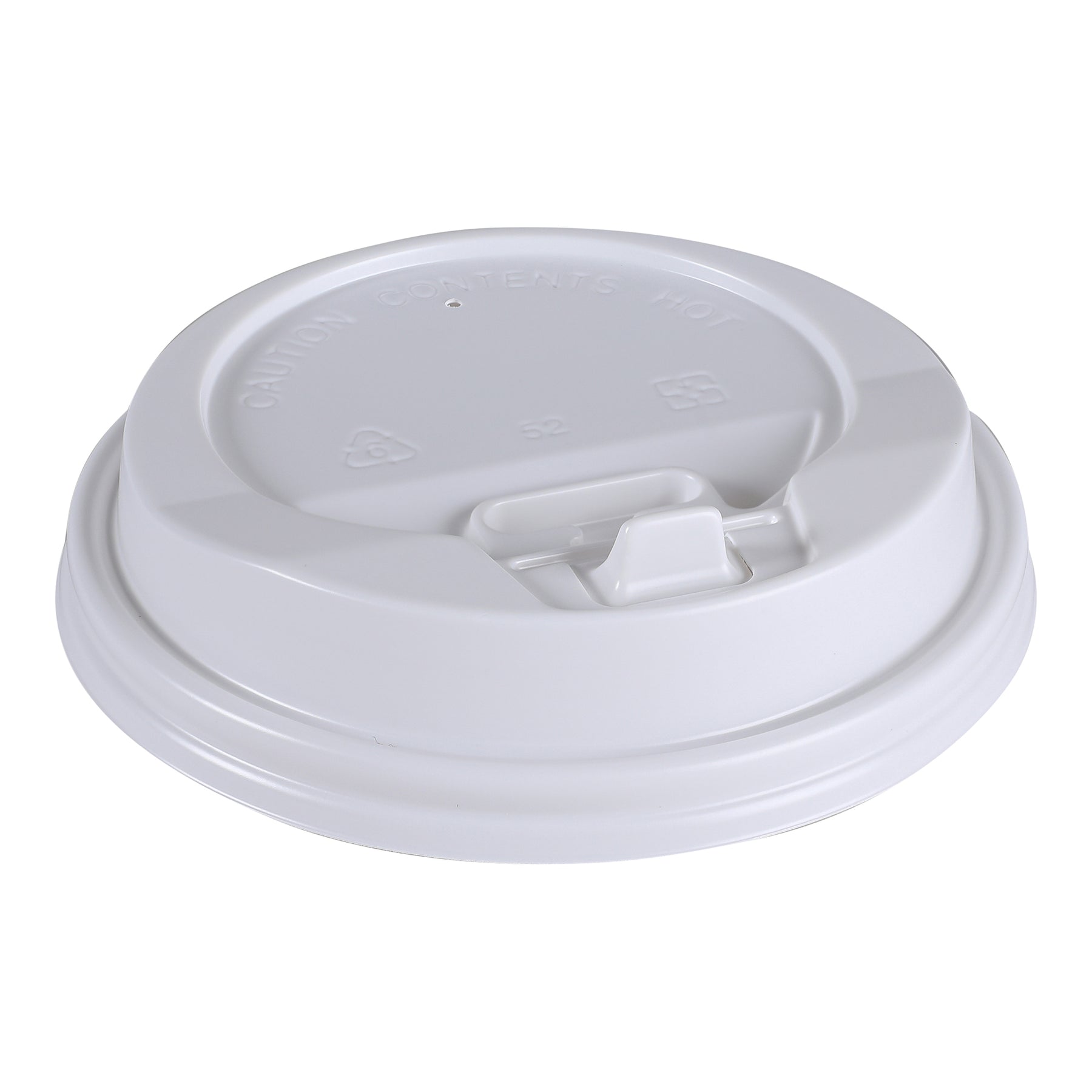 Empress E1020-DLW Dome Lid for 10-20oz Paper Hot Cups White 1000/CS