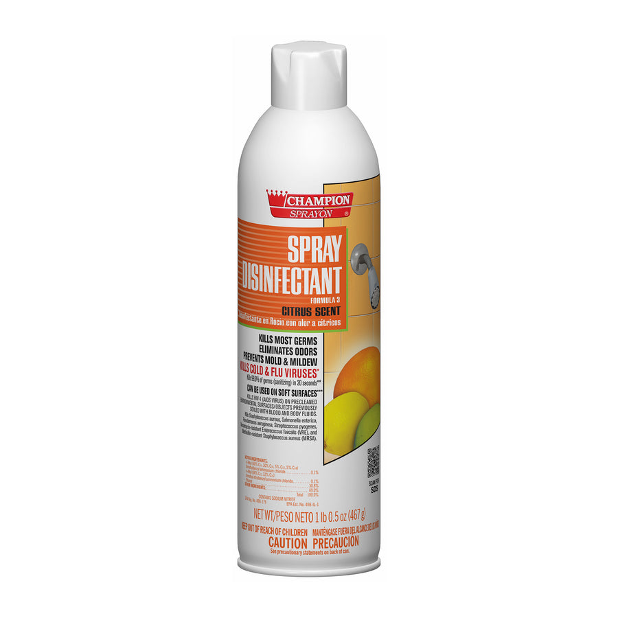 Chase Products 5166 Champion Sprayon Citrus Spray Disinfectant 12/CS