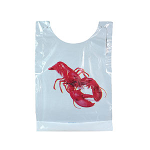 Amercareroyal PB25 Adult Poly Bib Lobster Print 2500/CS
