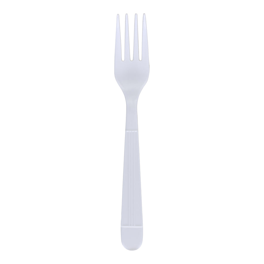 Empress E187001 Fork White Wrapped Heavy Weight Polypro 1000/CS