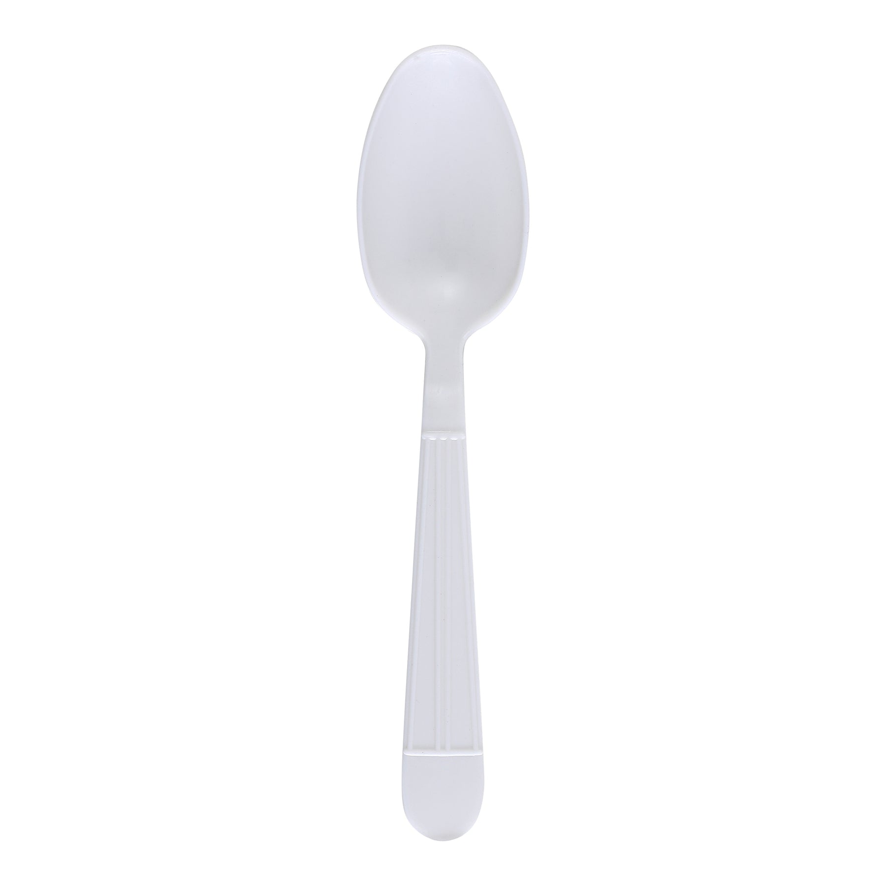 Empress E187002 Teaspoon White Wrapped Heavy Weight Polypro 1000/CS