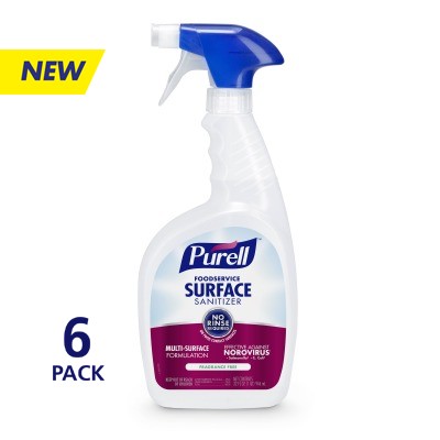 Gojo 3341-06 Purell Foodserv. Surface Sanitizer Capped Bottle w/ Spray Trigger 30 oz 6/CS