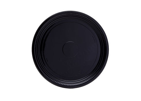 WNA A512PBL CaterLine Round Thermoformed Tray Black 12" 25/CS