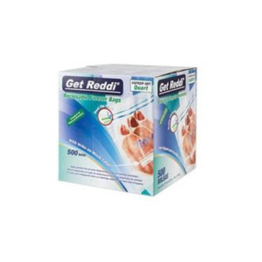 IBS GFRZIP-QRT Double Zip Reclosable Freezer Bag Quart 7" X 8" LDPE Clear 500/CS