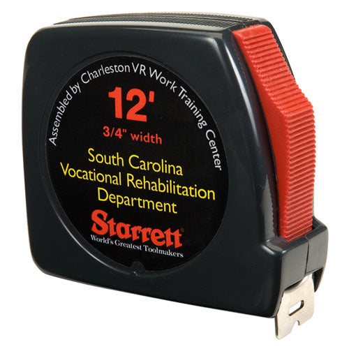 Abilityone 5210001824797 5210001824797, SKILCRAFT Tape Measure, 0.75" x 12 ft Power Return and Belt Clip, Steel