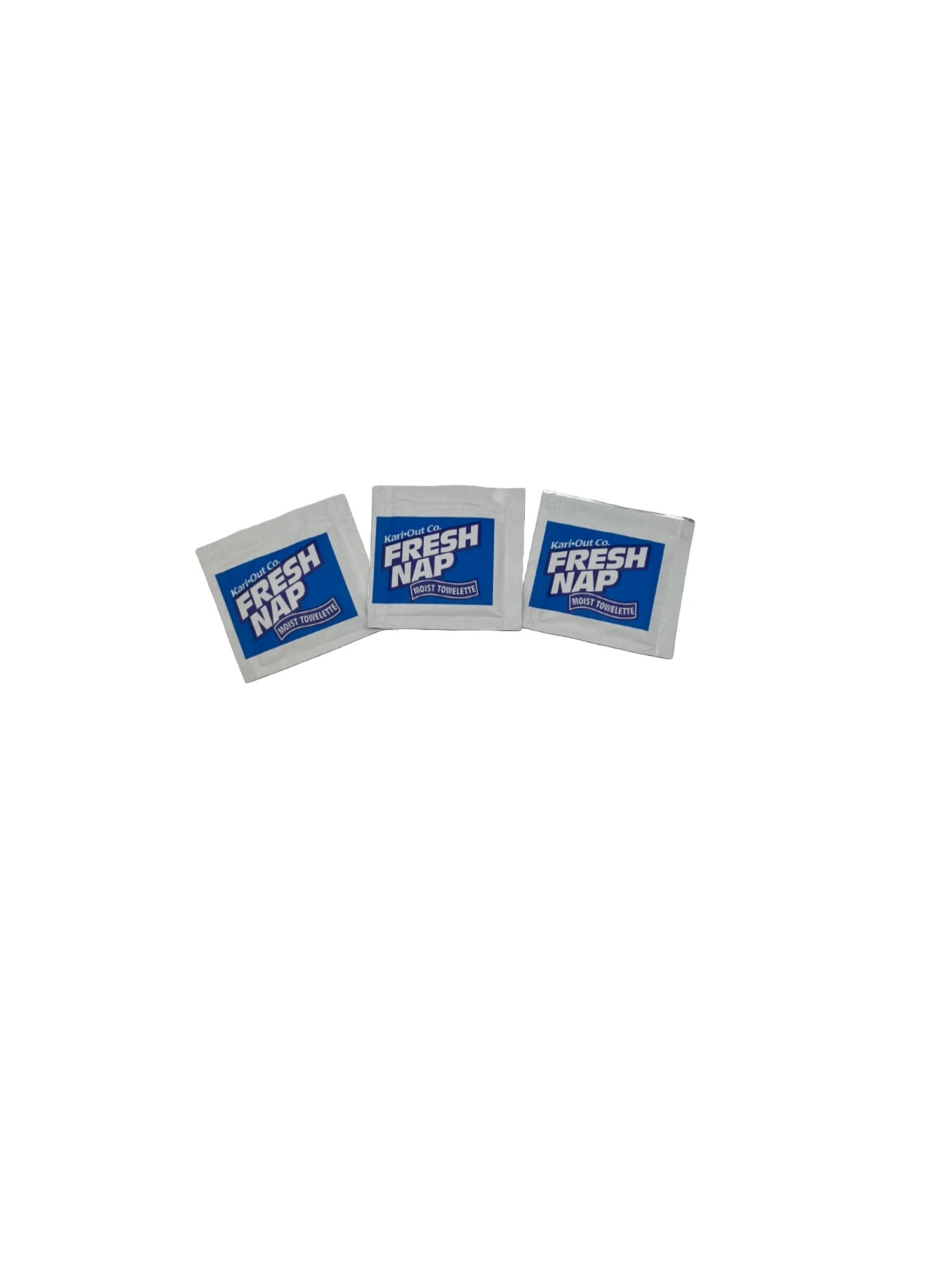 Kari-Out 6700305 Fresh Nap Moist Towelette 6.5 x 4.75 Blue Graphics 1000/CS