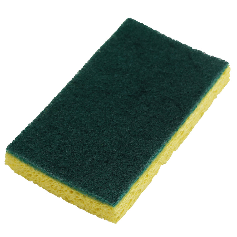Performance Plus PGRE74 Cellulose Scrubbing Sponge Green/Yellow Med. Duty 6.25 x 3.25 20/CS