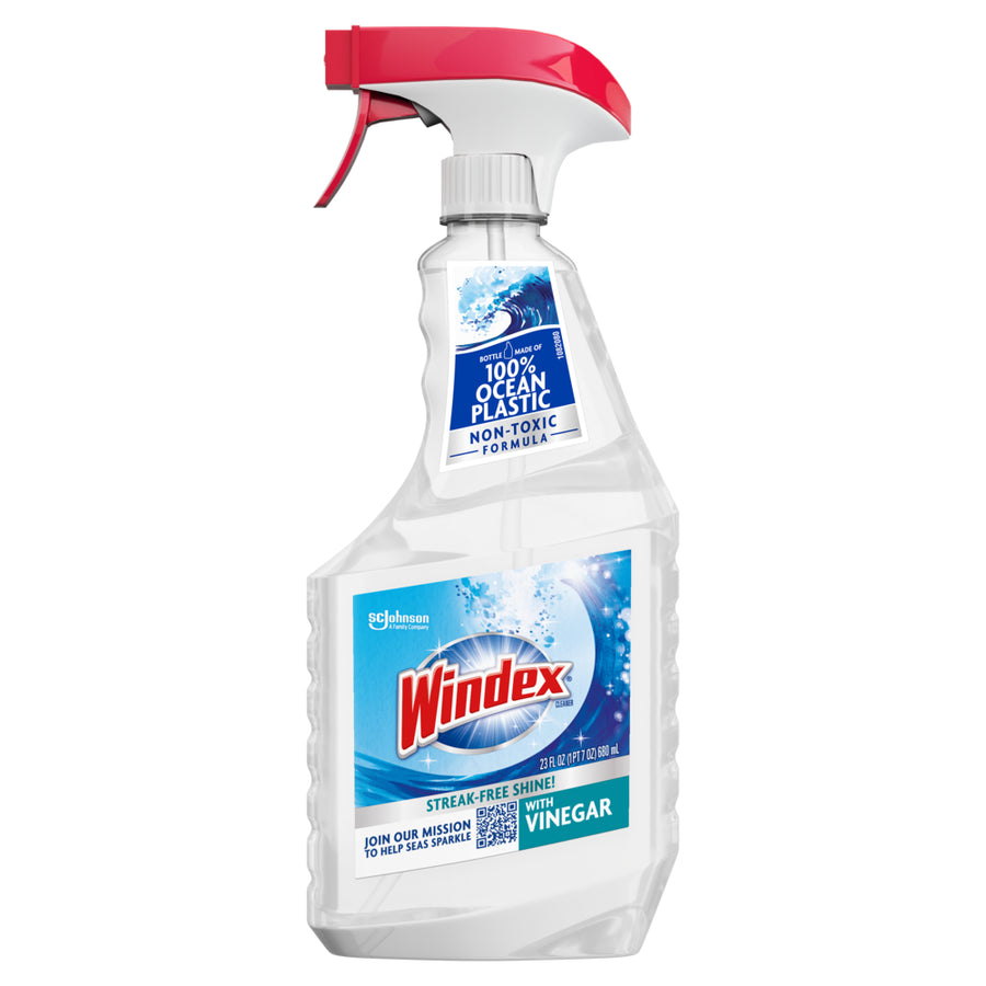 Windex 312620 Windex Glass Cleaner 23 oz. Trigger Spray Vinegar 8/CS
