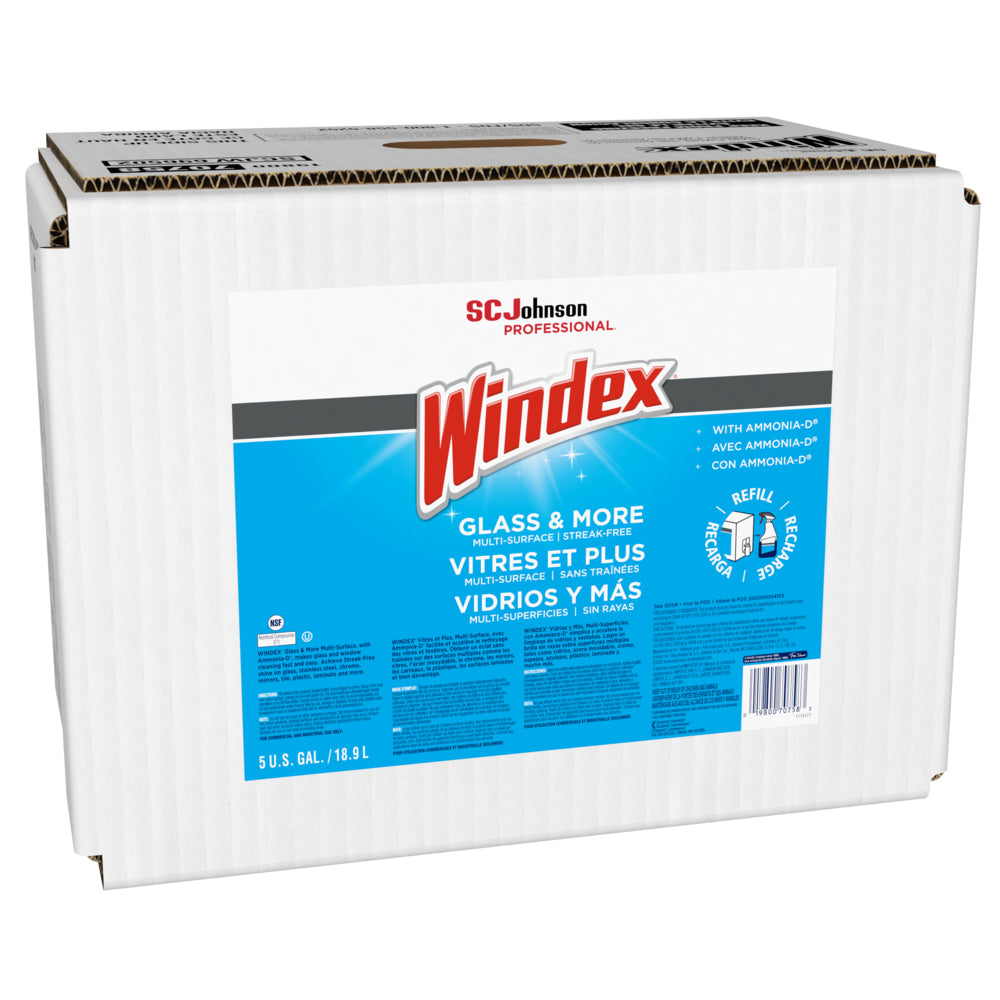 Windex 696502 Windex Glass Cleaner w/ Ammonia-D 5 Gallon