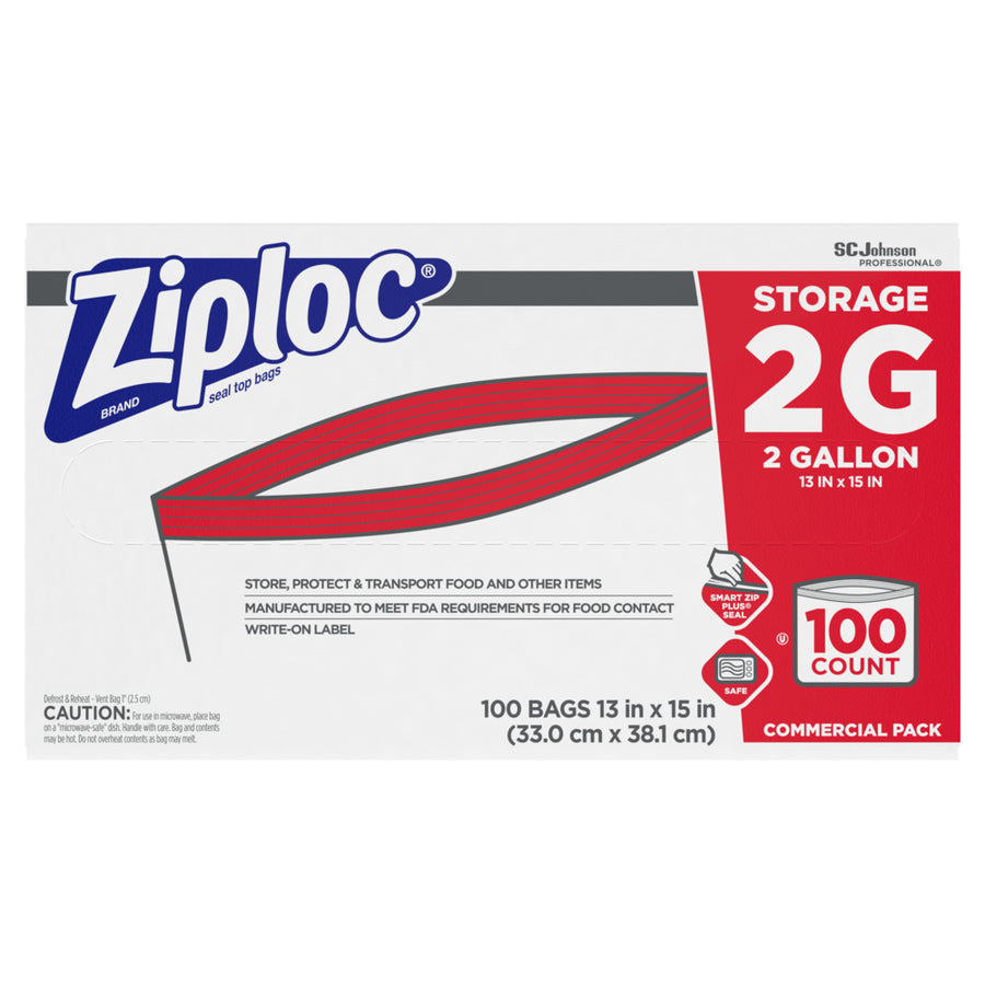 Ziploc 682253 Ziploc Storage Bags 2 Gallon 100/CS