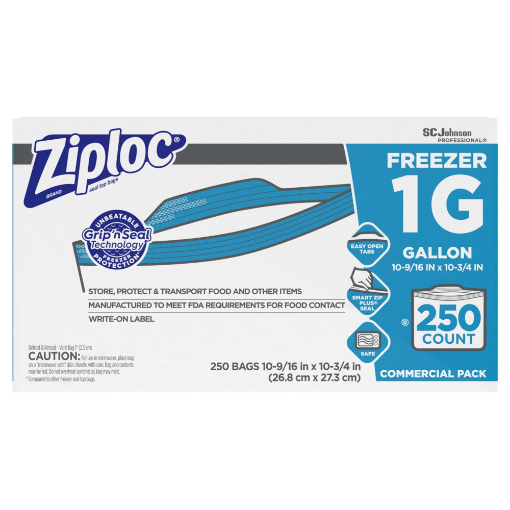 Ziploc 364937 Ziploc Freezer Bags 1 Gallon 250/CS