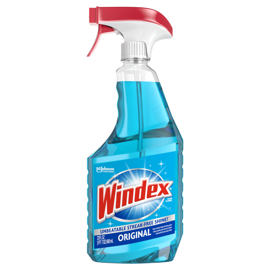 Windex 313042 Windex Glass Cleaner 23 oz. Trigger Spray, Original Blue 8/CS