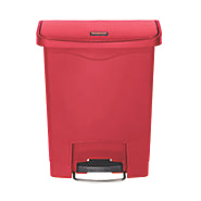 Rubbermaid 1883564 Slim Jim Step-On Resin Container Red 8 Gallon / 30.3L Front Step