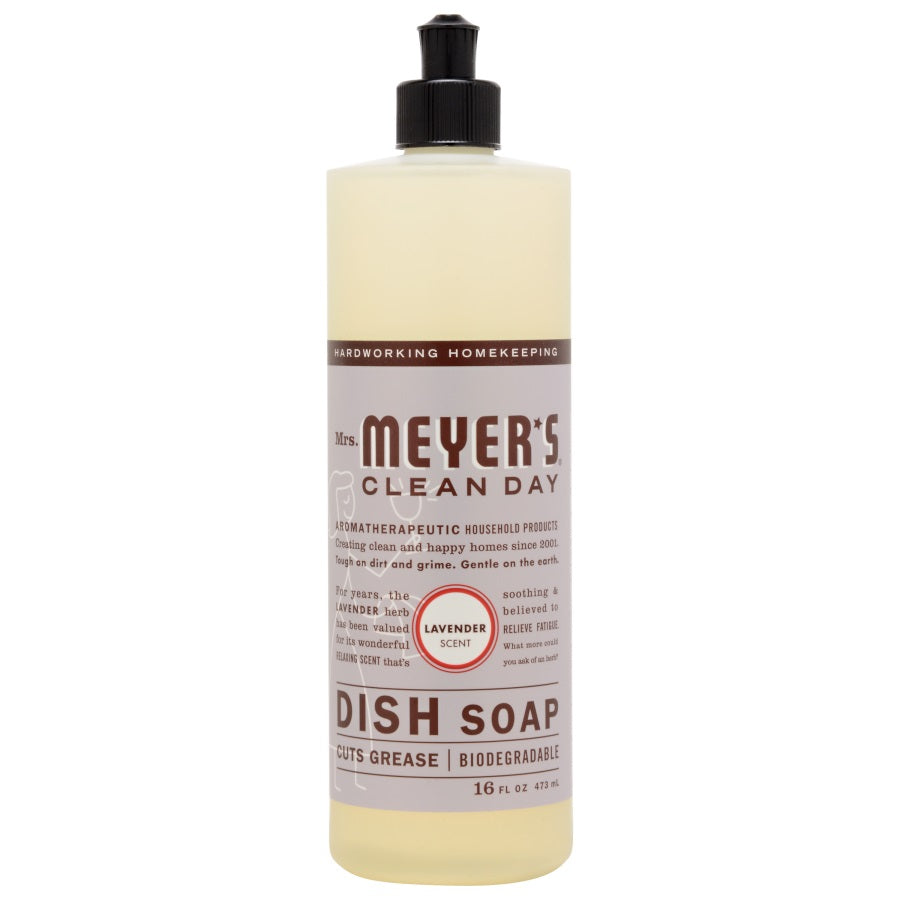 Mrs. Meyers 370041 Mrs. Meyer's Clean Day Dish Soap 16 oz., Lavender 6/CS