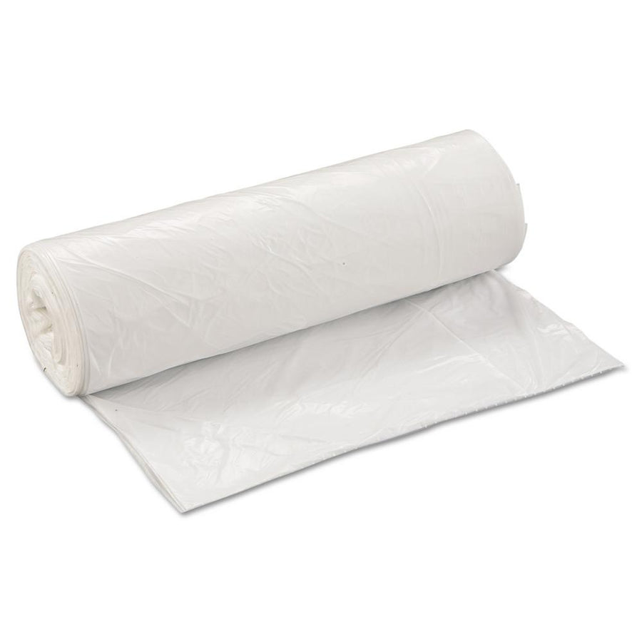 Heritage Bag H8046TW 40X46 LLDPE White 0.90 Mil Flat Pack Can Liners 40-45 Gallon 100/CS