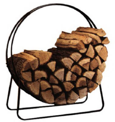 40" BLK STL Log Hoop