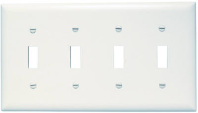 WHT 4G 4TOG Wall Plate