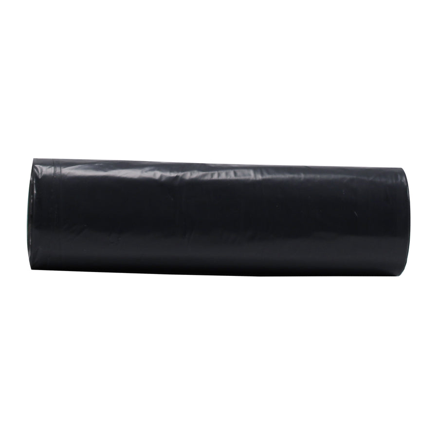 Strongman SM333915 33x39 28 micron Black 33 gallons LLD Repro Liner Perforated Rolls 100/CS