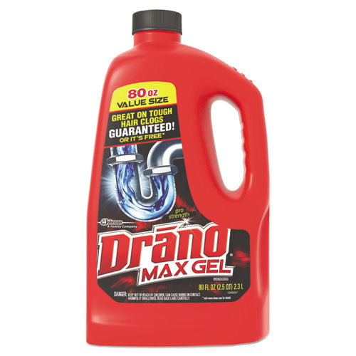 Drano 694772 Drano Max Gel Clog Remover 80 oz. 6/CS