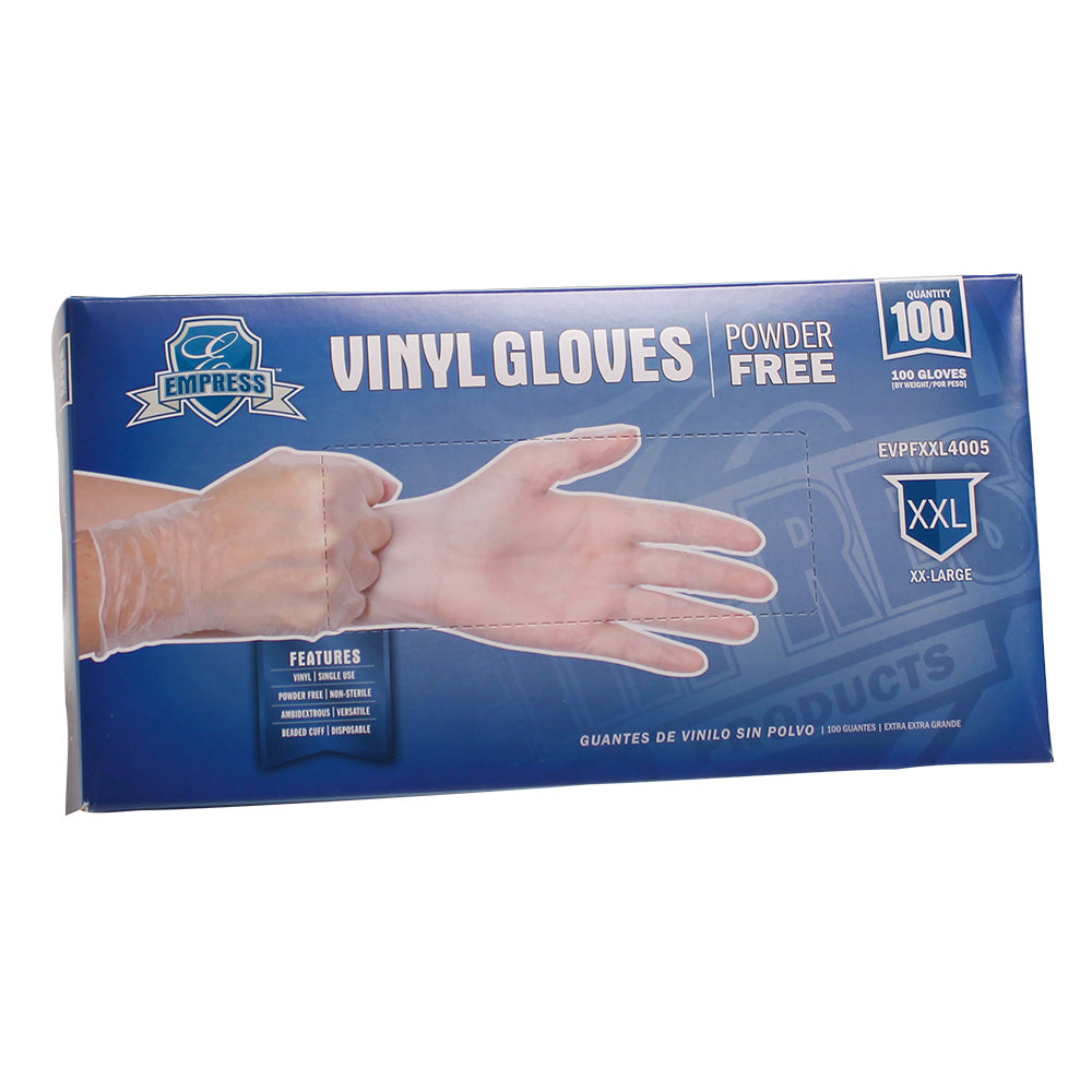 Empress EVPFXXL4005 Vinyl Glove Powder Free XX-Large 1000/CS